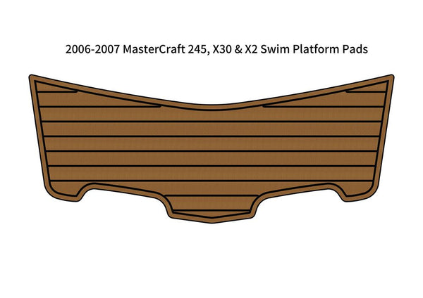 2006-2007 MasterCraft 245 X30 X2 Swim Platform Boat EVA Faux Teak Deck