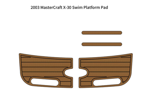 2003 MasterCraft X-30 Swim Platform Pad Boat EVA Faux Foam Teak Deck