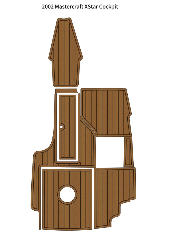 2002 Mastercraft X Star Cockpit Pad Boat EVA Foam Faux Teak Deck