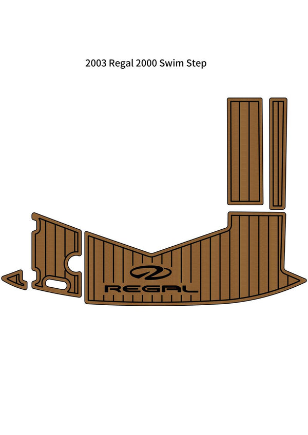 2003 Regal 2000 Swim Platform Step Pad Boat EVA Foam Faux Teak Deck