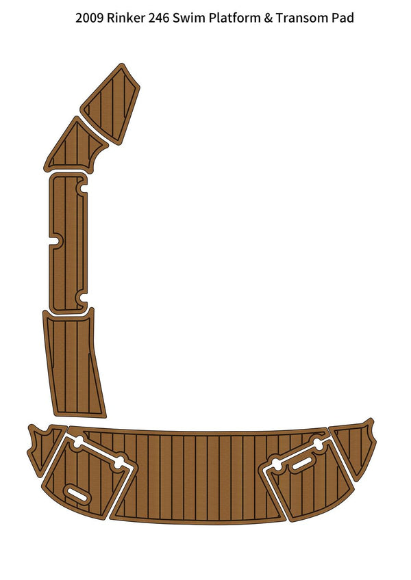 2009 Rinker 246 Swim Platform Step Pad Boat EVA Foam Faux Teak Deck