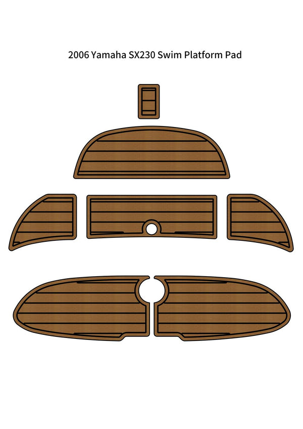 2006 & Earlier Yamaha SX230 Swim Platform Pad Boat EVA Foam Teak Deck