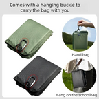 Portable Folding Outdoor Seat Cushion, Portable Insulated Seat Cushion for Camping, Picnics, and Hiking - Black