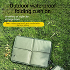 Portable Folding Outdoor Seat Cushion, Portable Insulated Seat Cushion for Camping, Picnics, and Hiking - Black