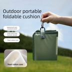 Portable Folding Outdoor Seat Cushion, Portable Insulated Seat Cushion for Camping, Picnics, and Hiking - Black