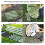 Portable Folding Outdoor Seat Cushion, Portable Insulated Seat Cushion for Camping, Picnics, and Hiking - Green
