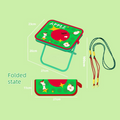 Portable folding camping chair,  versatile folding chair for outdoor fishing, waiting in line, and picnics - Green Apple Pa