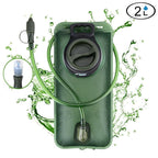 2L Outdoor Sports Hydration Pack, Portable Water Bladder for Running and Hiking, Food-Grade Water Bag - Green