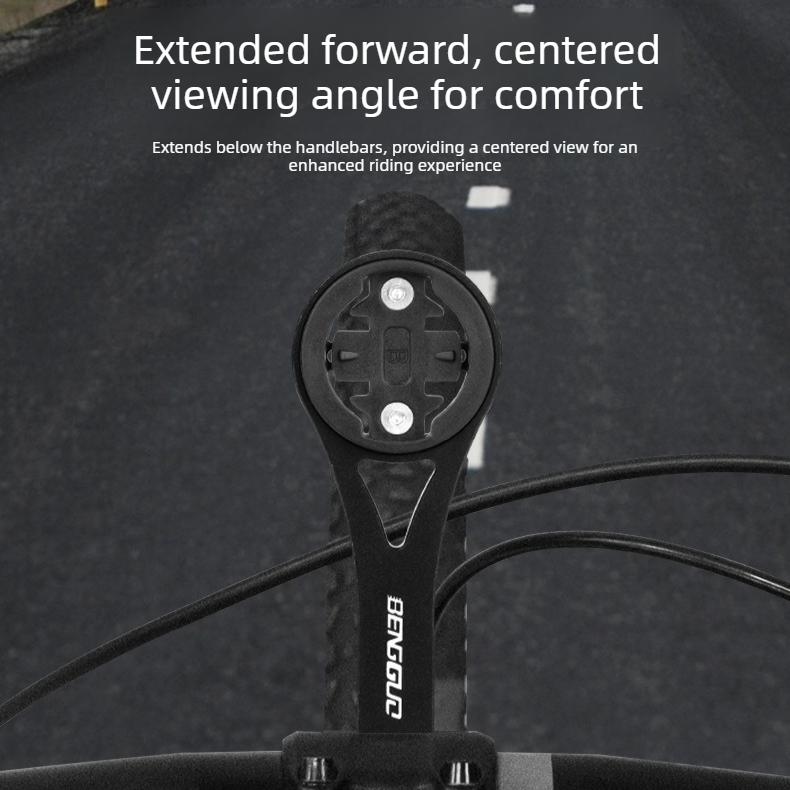 Lightweight Bike Computer Mount, One-Piece Extension Mount, Aluminum Alloy Cycling Mount - Red