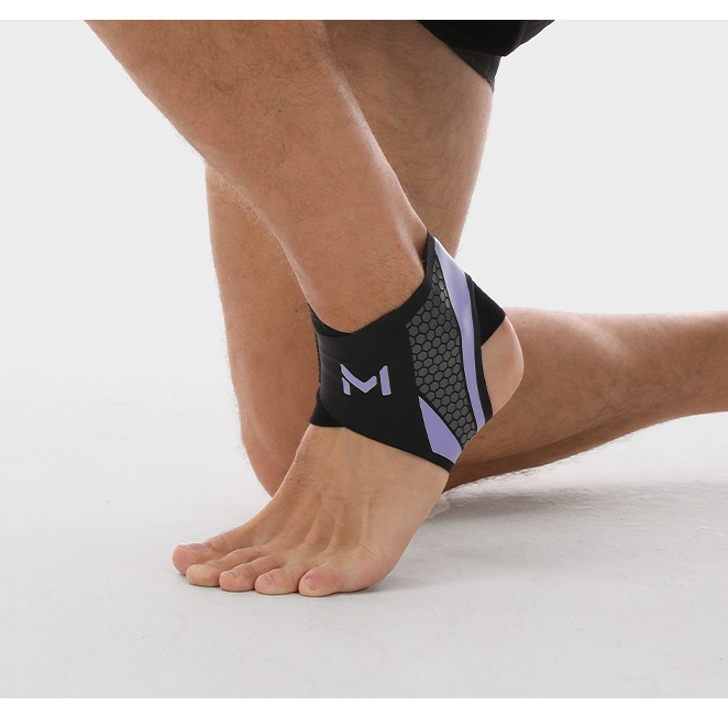 2-Pack Adjustable Compression Ankle Braces, Lightweight and Twist-Resistant - Gray