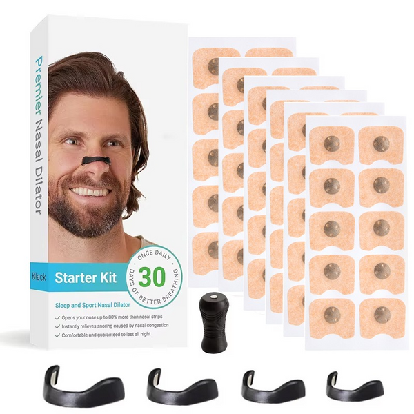 Square Magnetic Nose Clip Set (Black)