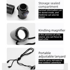 7-in-1 Outdoor Survival Whistle, 2-pack-Multifunctional Emergency Whistle, Portable Gear for Camping and Adventure