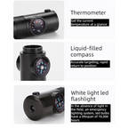 7-in-1 Outdoor Survival Whistle, 2-pack-Multifunctional Emergency Whistle, Portable Gear for Camping and Adventure