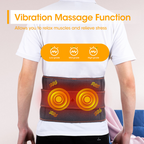 Far Infrared Hot Compress Waist Support Belt, Wireless USB Charging Vibration Massager Belt for Lumbar & Abdomen Care