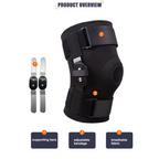 Hinged Metal Knee Brace with Removable Side Stabilizers, ACL Injury, Sports Workout & Joint Pain Relief-M