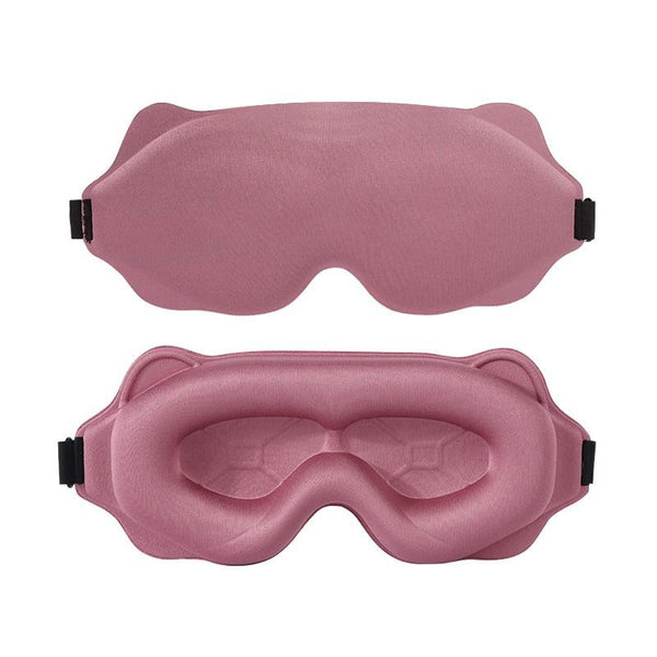 3D Contoured Light-Blocking Sleep Mask - Pink