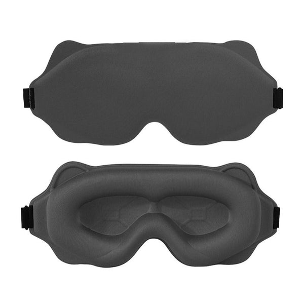 3D Contoured Light-Blocking Sleep Mask - Gray