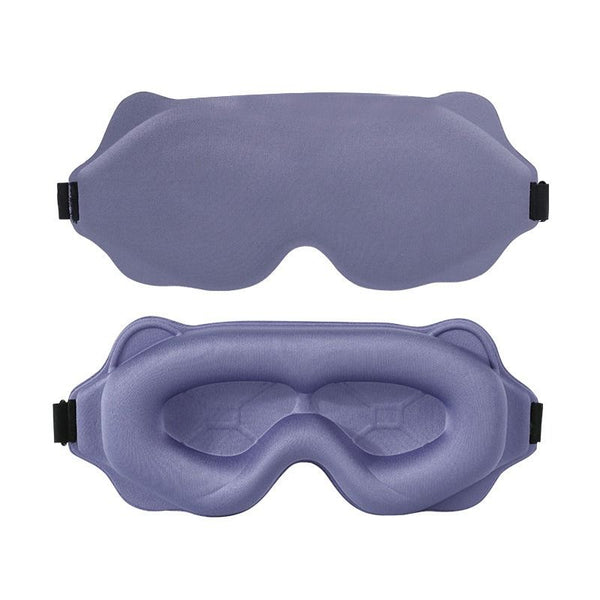 3D Contoured Light-Blocking Sleep Mask - Purple