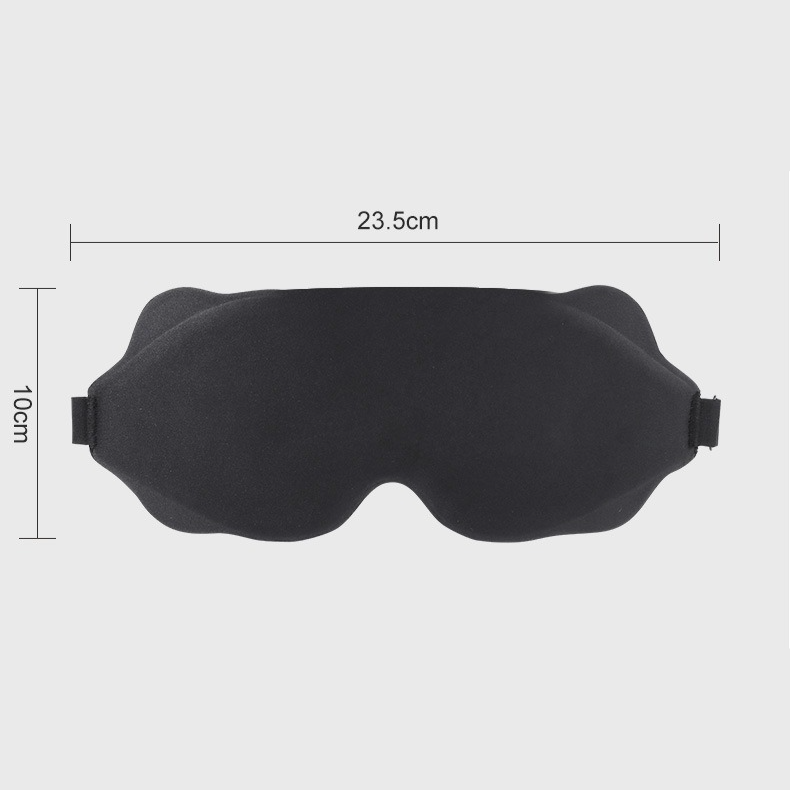 3D Contoured Sleep Mask, Breathable Fabric with Adjustable Strap, Light-Blocking Eye Mask for Sleeping, Napping, and Travel - Magenta