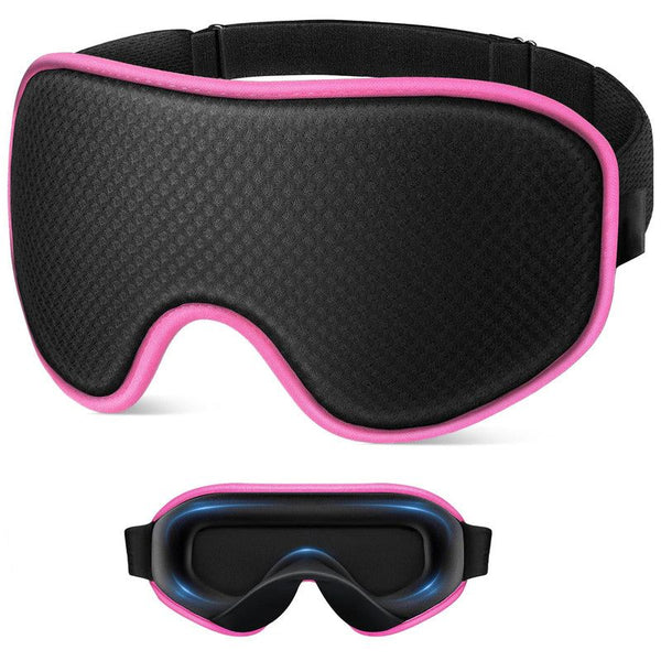 3D Contoured Memory Foam Sleep Eye Mask - Red