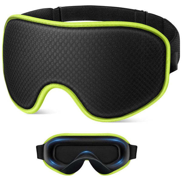 3D Contoured Memory Foam Sleep Eye Mask - Green