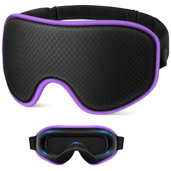 3D Contoured Memory Foam Sleep Eye Mask - Purple