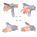Thumb Support Brace, Adjustable Wrist & Thumb Stabilizer, Breathable Protector for Tendonitis—Black