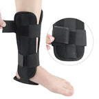 Adjustable Ankle Brace, Breathable Stabilizer Splint for Sprain Recovery & Sports Protection - Black L