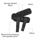 Adjustable Ankle Brace, Breathable Stabilizer Splint for Sprain Recovery & Sports Protection - Black L