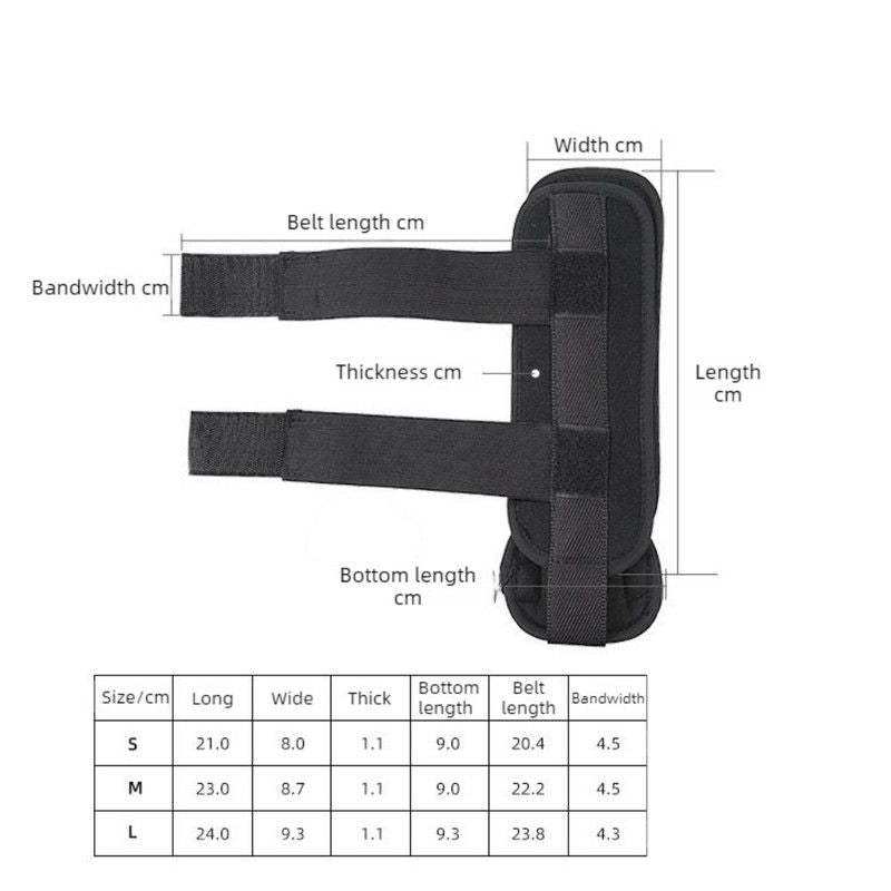 Adjustable Ankle Brace, Breathable Stabilizer Splint for Sprain Recovery & Sports Protection - Black L