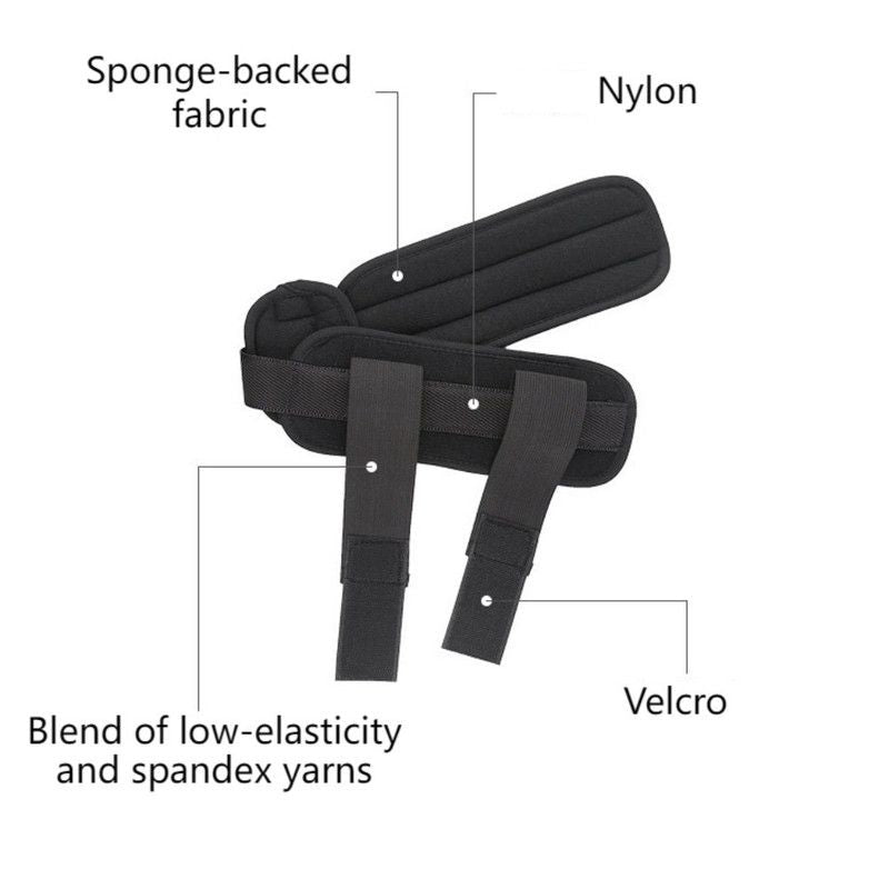 Adjustable Ankle Brace, Breathable Stabilizer Splint for Sprain Recovery & Sports Protection - Black M