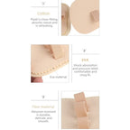 3-Hole Toe Corrector Pads, Bunion & Overlapping Toe Straightener, Hammer Toe EVA Cushion Inserts (1 Pair)