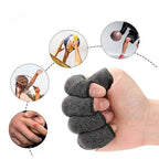 10PCS Elastic Compression Finger Sleeves, Breathable Support Protectors for Sports & Daily Use-M