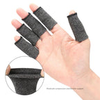 10PCS Elastic Compression Finger Sleeves, Breathable Support Protectors for Sports & Daily Use-M