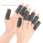 10PCS Elastic Compression Finger Sleeves, Breathable Support Protectors for Sports & Daily Use-M