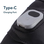 USB Rechargeable Heated Half-Finger Gloves, 3-Level Temperature Control Winter Hand Warmers (1 Pair)