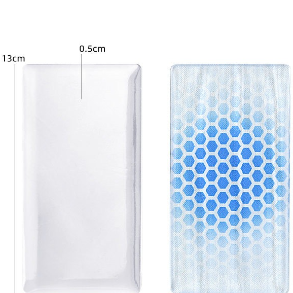 2PCS Self-Adhesive Gel Pads for Ski Boots, Anti-Friction Shock Absorbing Liners, Reusable & Washable