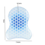 2PCS Gourd-Shaped Gel Pads for Ski Boots, Self-Adhesive Shock Absorbing Heel Liners, Reusable & Washable