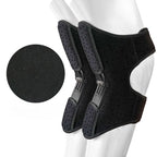 2-Pack - Bionic Exoskeleton Knee Booster Brace, Spring Support Knee Pad for Seniors: Climbing, Lifting, and Sports—Joint Relief (Black)