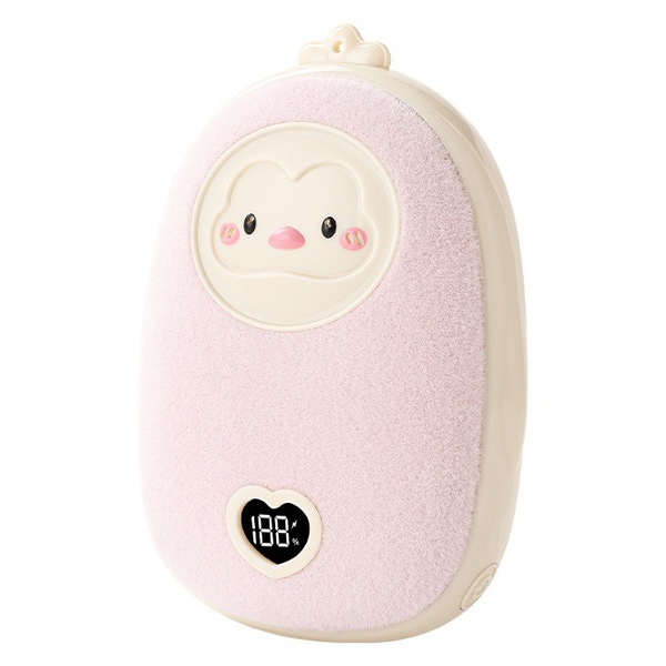 2-in-1 Rechargeable Hand Warmer & Power Bank (Pink)