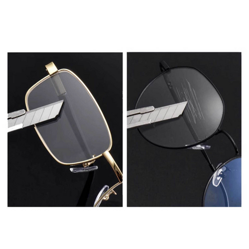 +1.50 Diopter Metal Foldable Anti-Blue Light Reading Glasses(2Pcs) - Gold