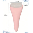 Detachable Ice Roller Facial Massager, Cooling Ice Bead Roller for Skin Soothing and Pore Minimizing, Full-Body Cold Massage Tool—Pink