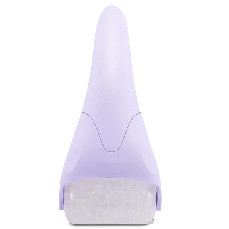 Detachable Ice Roller Facial Massager, Cooling Ice Bead Roller for Skin Soothing and Pore Minimizing, Full-Body Cold Massage Tool - Purple