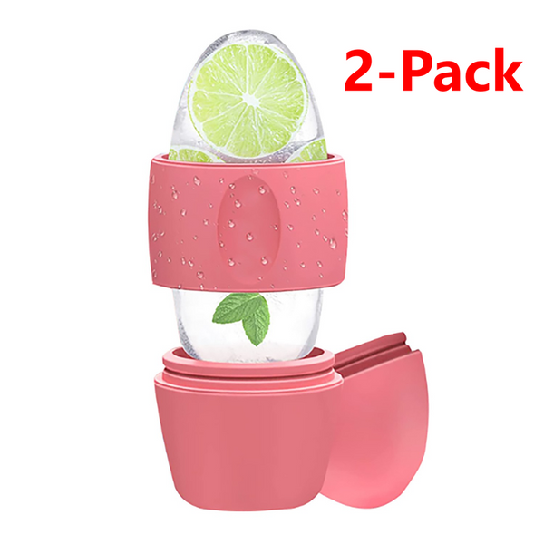 2-in-1 Dual-Head Ice Beauty Device - Red (2-Pack)