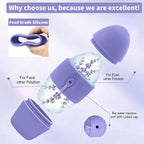 2-Pack - 2-in-1 Dual-Head Ice Beauty Device, Cold Compress Lifting and De-Puffing Skincare Tool for Home Use - Red