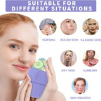 2-Pack - 2-in-1 Dual-Head Ice Beauty Device, Cold Compress Lifting and De-Puffing Skincare Tool for Home Use - Cyan
