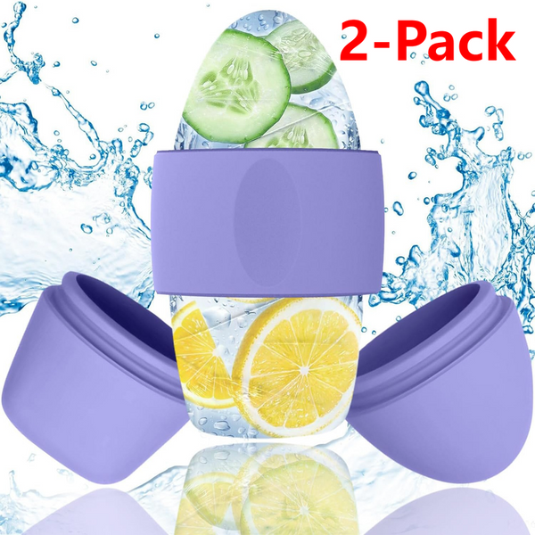 2-in-1 Dual-Head Ice Beauty Device - Purple (2-Pack)