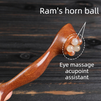 Massage Stick, Natural Horn Roller for Eye, Face, Meridian & Full Body Gua Sha