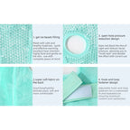 Gel Bead Hot & Cold Facial Mask & Eye Mask Set, Cooling and Heating Pack for Face and Eye Relief—Green