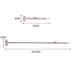 Retractable Double-Sided Back Scratcher, 2-in-1 TPR Itch Relief & Massage Hammer with Hanging Loop—Purple